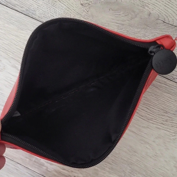 Ipsy Red Floral Masquerade Cosmetic Pouch - Picture 4 of 6